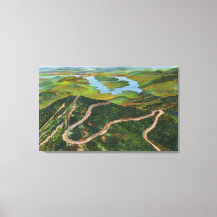 Aerial View of the Whiteface Mt Memorial Hwy Canvas Print