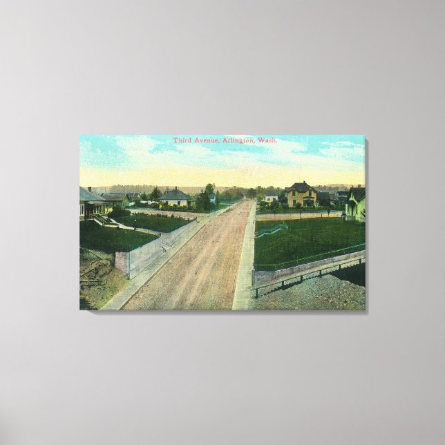 Aerial View of Third Avenue Canvas Print (Front)