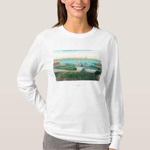 Aerial View of Vallejo Waterfront and Mare Islan T-Shirt