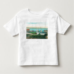 Aerial View of Vallejo Waterfront and Mare Islan Toddler T-Shirt