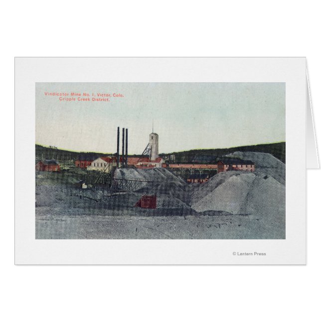 Aerial View of Vindicator Mine No. 1Victor, CO (Front Horizontal)