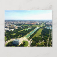Aerial View of Washington DC National Mall and Mon