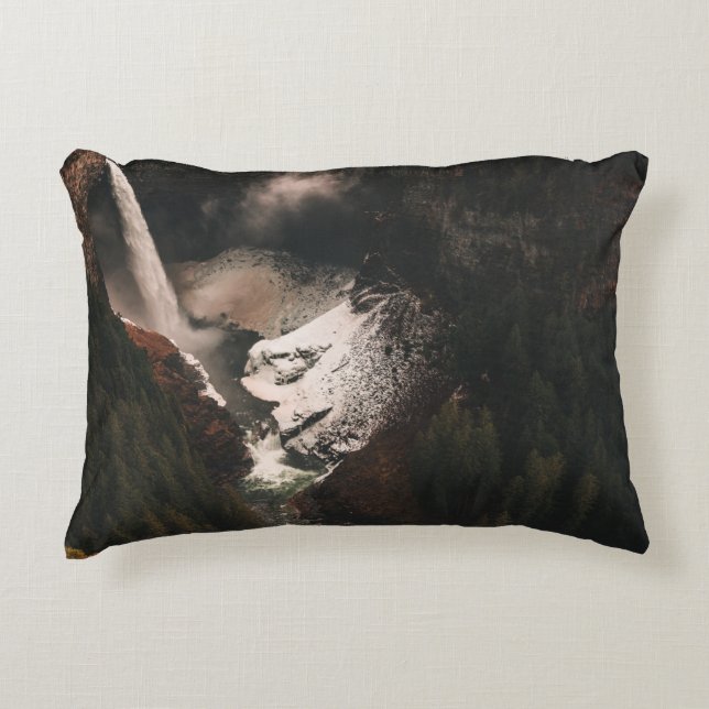 AERIAL VIEW OF WATERFALLS DECORATIVE CUSHION (Front)