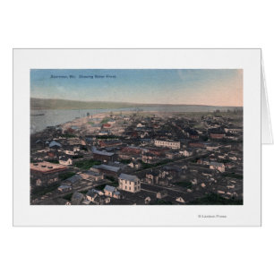 Aerial View of Waterfront and City