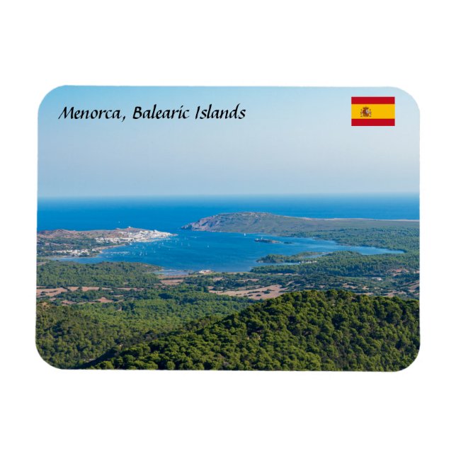 Aerial view on Menorca from summit of Monte Toro Magnet (Horizontal)