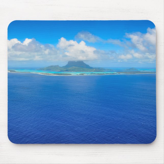 Aerial view over Bora Bora mousepad (Front)