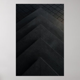 Aerial view photography of concrete step poster