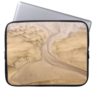 Aerial view photography of desert laptop sleeve