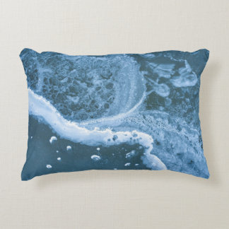 Aerial view photography of seat waves decorative cushion