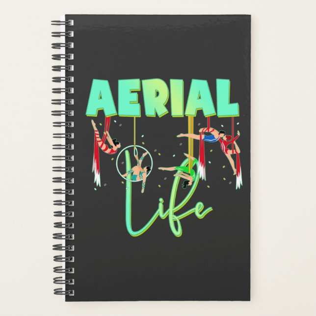 Aerial Yoga acrobatics Circus Gymnastic Life Gifts Planner (Front)
