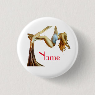 Aerial yoga fitness Thunder_Cove  3 Cm Round Badge