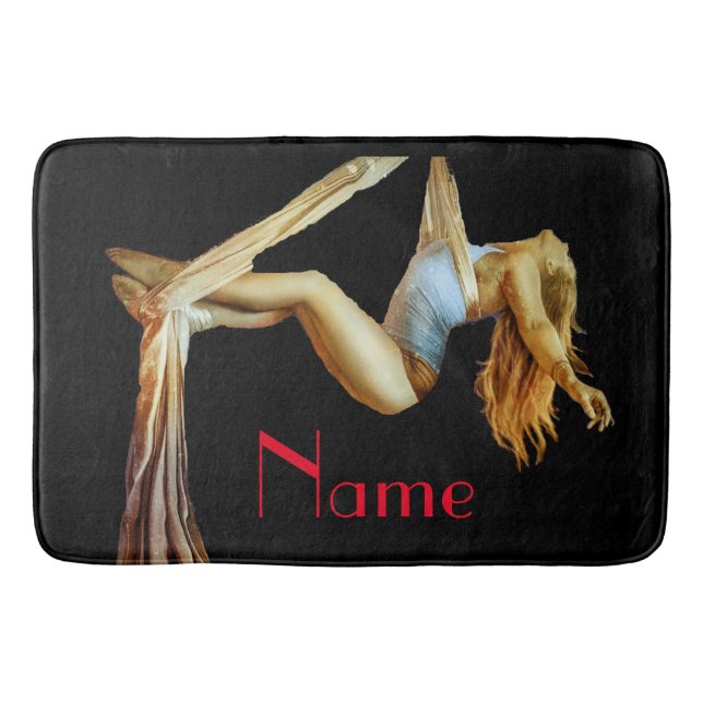 Aerial yoga fitness Thunder_Cove Bath Mat (Front)