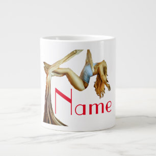 Aerial yoga fitness Thunder_Cove  Large Coffee Mug