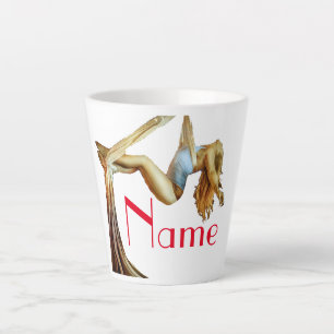Aerial yoga fitness Thunder_Cove  Latte Mug