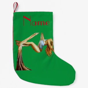 Aerial yoga fitness Thunder_Cove  Small Christmas Stocking