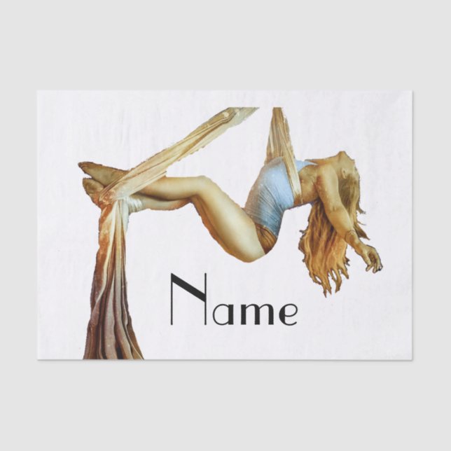 Aerial yoga fitness Thunder_Cove  Tissue Paper (Front)