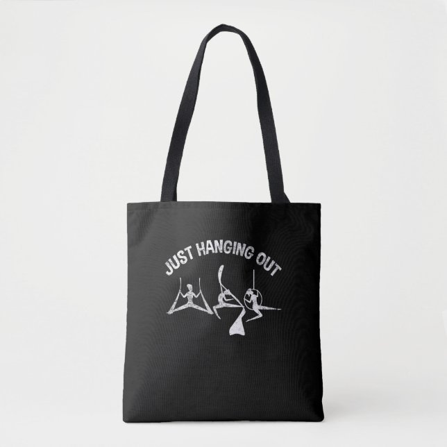 Aerial Yoga Gymnastic Artist Dance Aerialist Girl Tote Bag (Front)