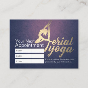 Aerial Yoga Instructor Appointment Pilates Fitness Card
