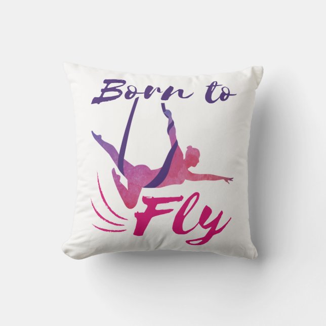Aerial Yoga Silks Born to Fly Cushion (Front)