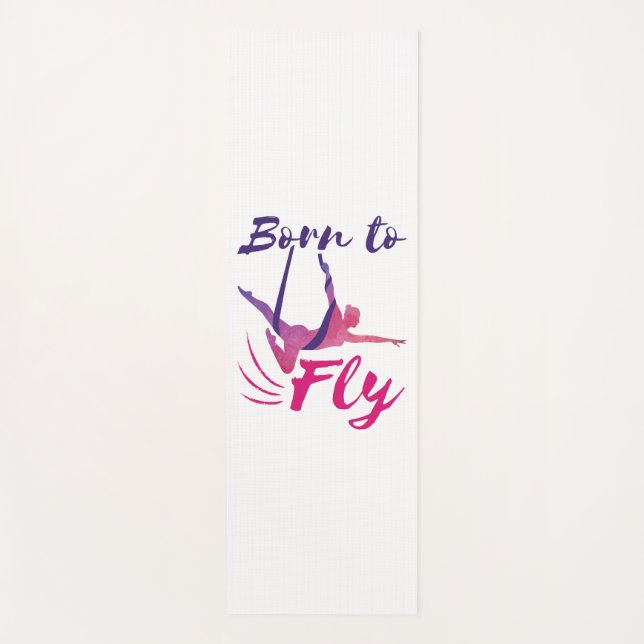 Aerial Yoga Silks Born to Fly Mat (Front)