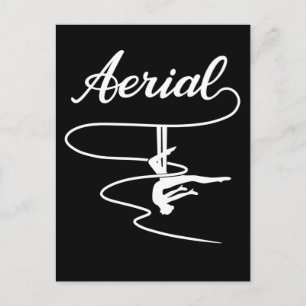Aerial Yoga Women Aerial Silks Aerialist Postcard