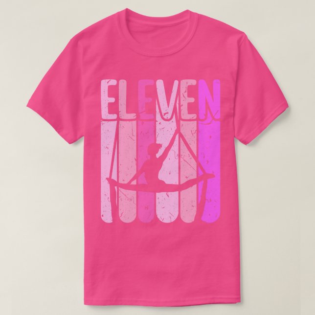 Aerialist 11th Birthday Aerial Silk Yoga T-Shirt (Design Front)
