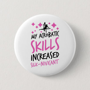 Aerialist Aerial Gymnastics Silk Acrotics Performe 6 Cm Round Badge