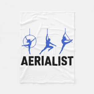 Aerialist Aerial Silk Yoga Gymnasts Acrots Trapeze Fleece Blanket