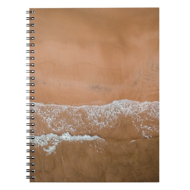 AERIEL VIEW OF THE BEACH NOTEBOOK (Front)