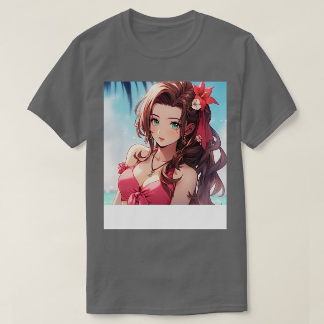 aerith in beach T-Shirt (Design Front)