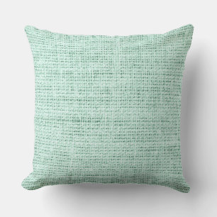 Aero blue burlap linen background cushion