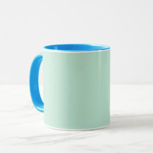 Aero blue	(solid colour)  mug
