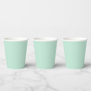 Aero blue (solid colour) Paper Cups