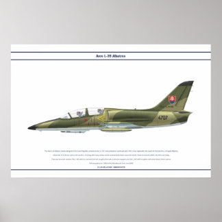 Aero L-39 Slovakia Poster