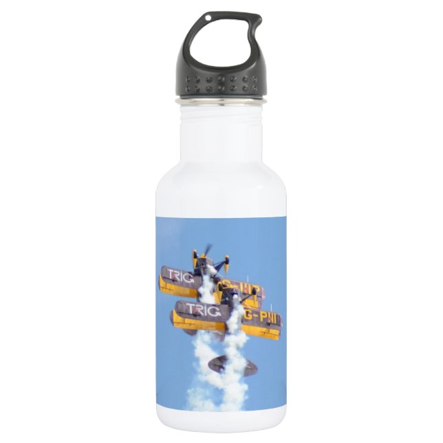 Aerobatic Biplanes In Flight 532 Ml Water Bottle (Front)