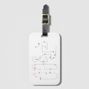Aerobatics Luggage Tag