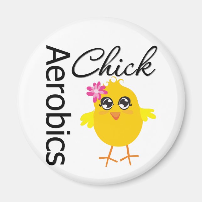 Aerobics Chick Magnet (Front)