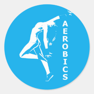 Aerobics Classic Round Sticker