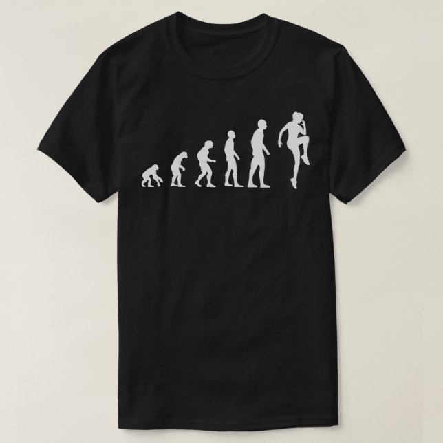Aerobics Evolution Funny Gymnastics Gift T-Shirt (Design Front)