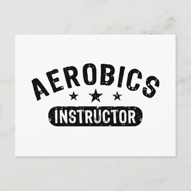 Aerobics Instructor Postcard (Front)