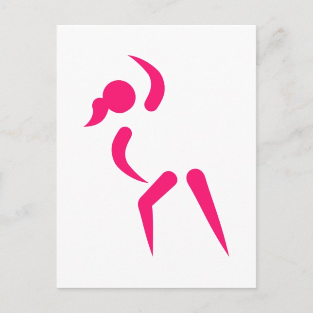 Aerobics logo postcard (Front)