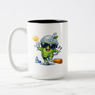 Aerobics Smoothie Two-Tone Coffee Mug