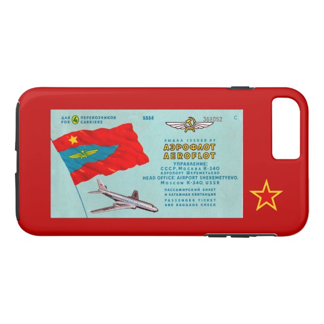 Aeroflot Passenger Ticket Case-Mate iPhone Case (Back (Horizontal))