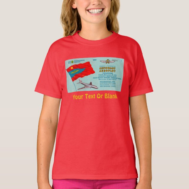 Aeroflot Passenger Ticket T-Shirt (Front)