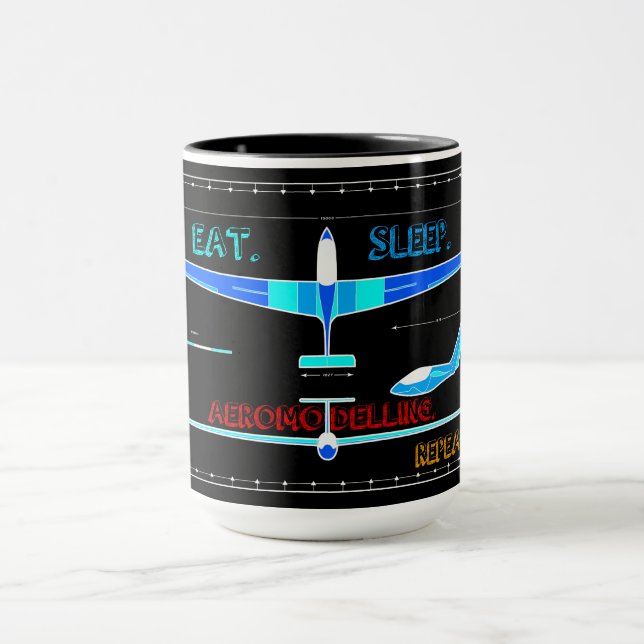 Aeromodelling Plane Mug (Center)