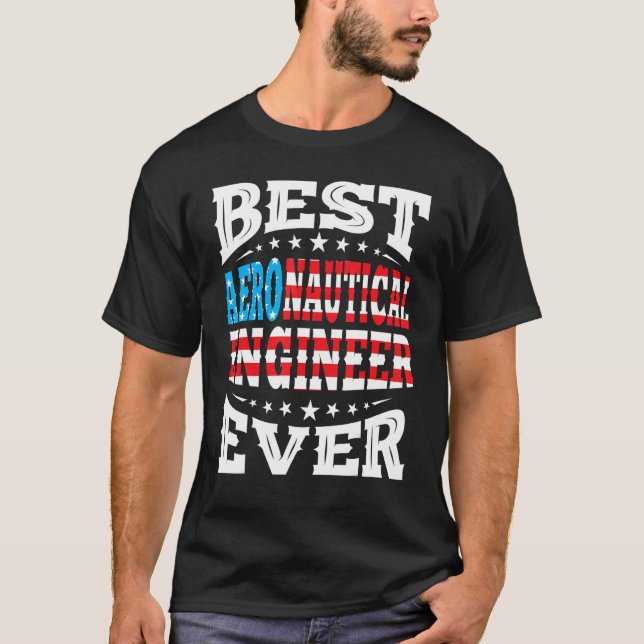 Aeronautical Engineer 4th Fourth Of July Usa Ameri T-Shirt (Front)
