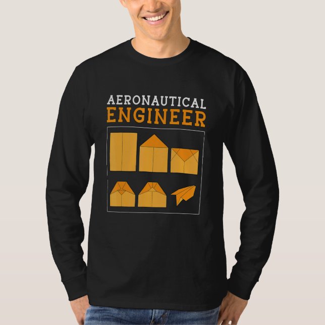 Aeronautical Engineer Engineering Rocket Aerospace T-Shirt (Front)