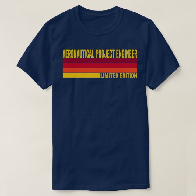 Aeronautical Project Engineer T-Shirt (Design Front)
