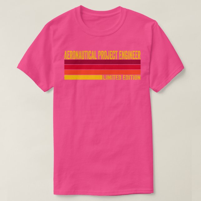 Aeronautical Project Engineer T-Shirt (Design Front)