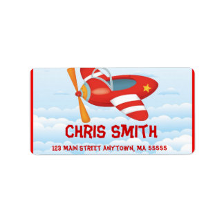Aeroplane Address Labels